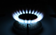 обои Огонь газовой конфорки для рабочего стола газ конфорка огонь плита