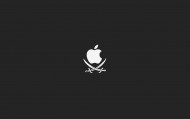 обои Пиратский Apple для рабочего стола apple пираты
