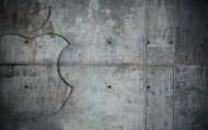 обои Бетонное яблоко для рабочего стола apple бетон стена яблоко
