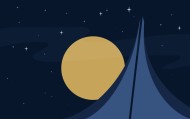 обои Полная луна для рабочего стола луна рисунок