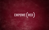 обои Empowered — Уполномоченный для рабочего стола красный мотивация текст
