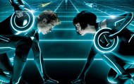 обои Квора и Сэм Флинн для рабочего стола tron квора трон флин