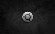 обои Логотип убунту из металла для рабочего стола ubuntu логотип металл