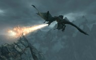 обои Жара для рабочего стола skyrim горы дракон пламя скайрим человек