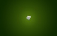 обои Логотип Android на зеленом фоне для рабочего стола 