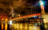 обои Ночная подсветка моста для рабочего стола мост подсветка
