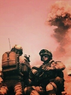 Солдаты в пустыне обои