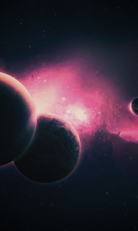 Фиолетовая вселенная обои