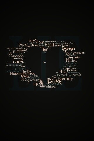 Слова о любви обои