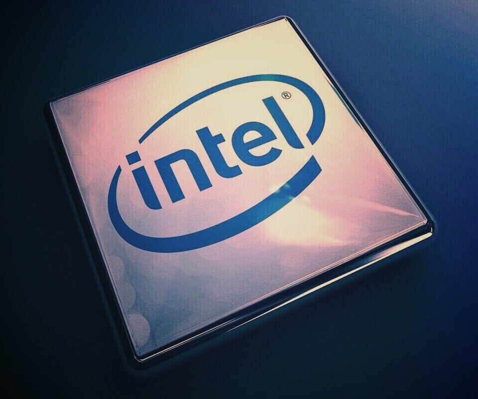 Логотип Intel обои