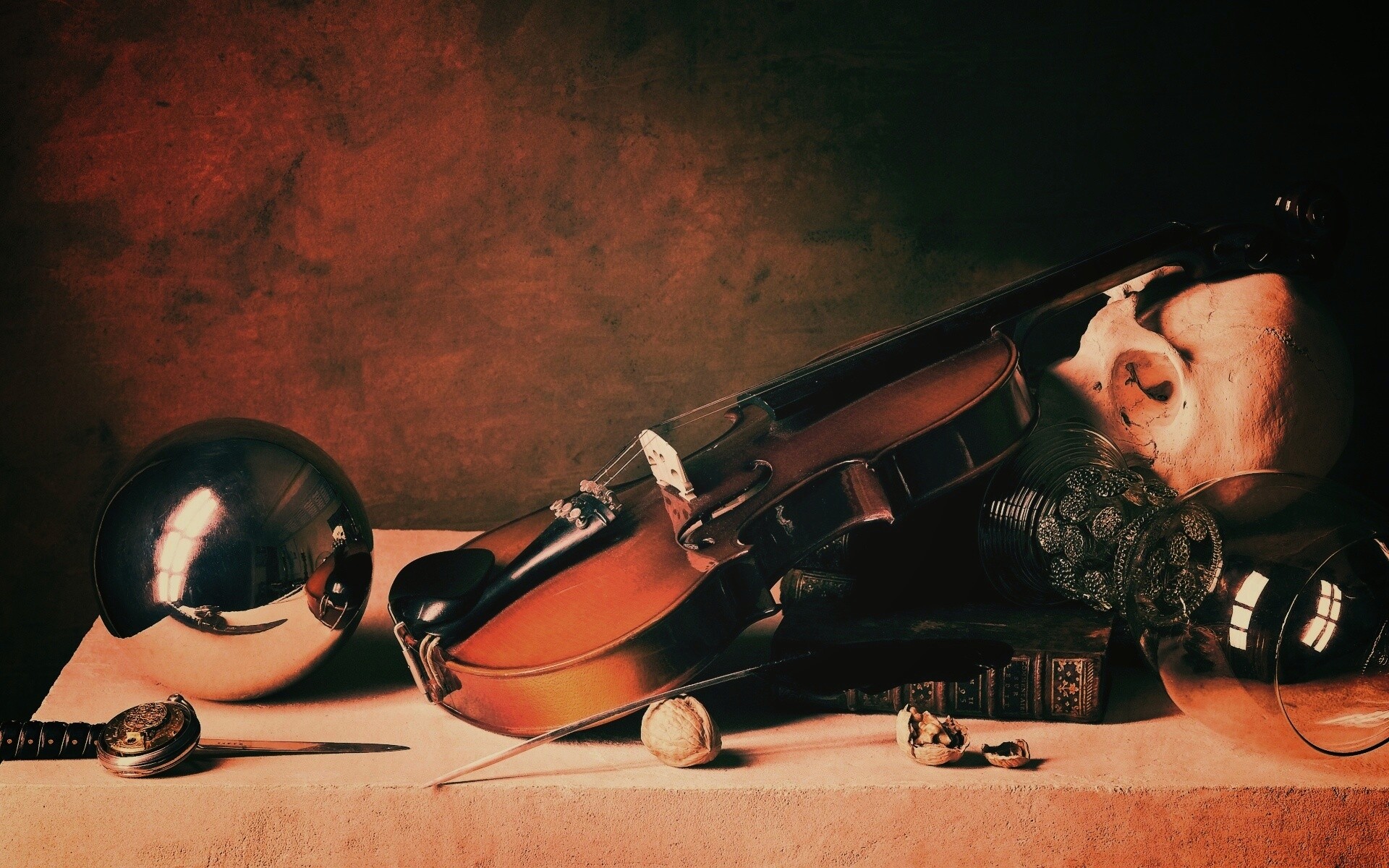 Композиция со скрипкой обои