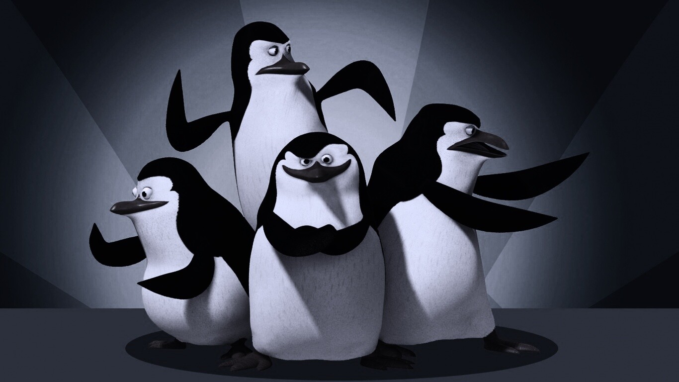 Мадагаскарские пингвины обои