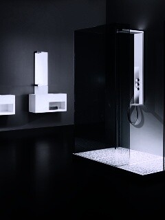 Ванная комната в стиле hi tech обои