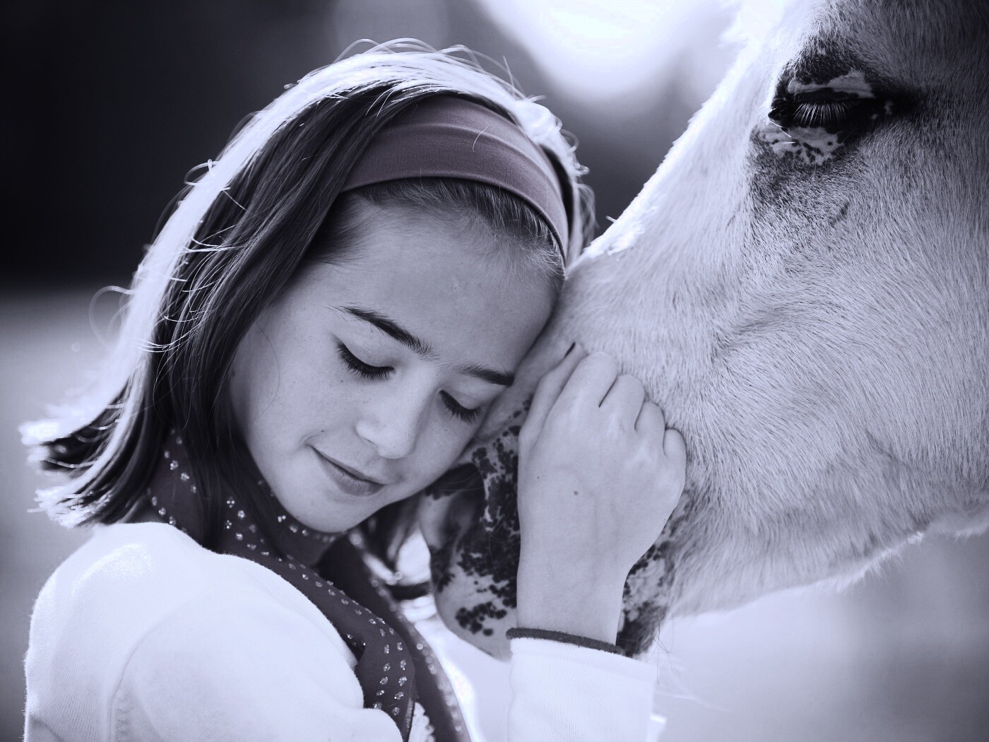 Девочка и лошадь обои