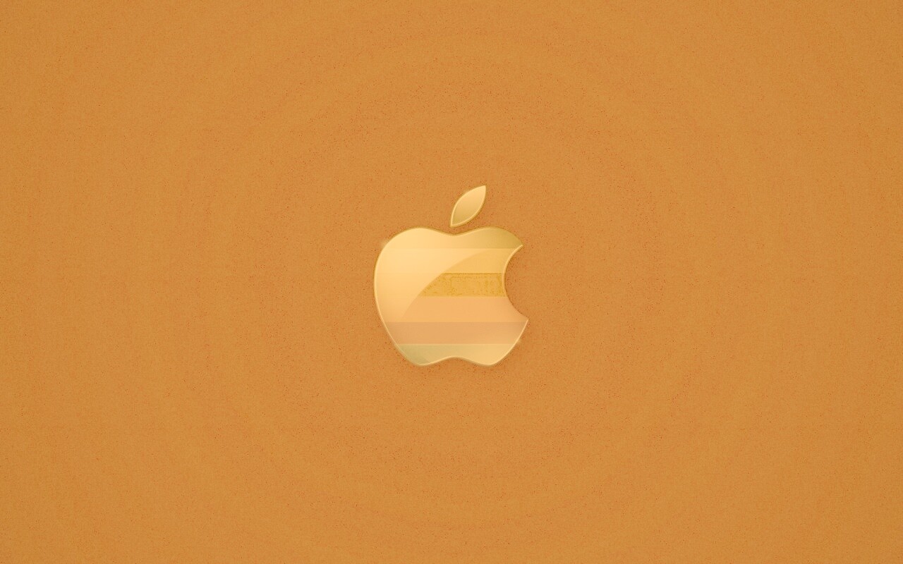 Радужный логотип Apple обои