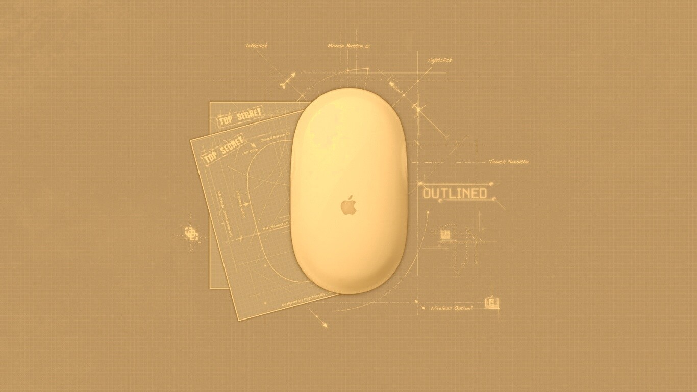 Чертеж яблочной мышки обои