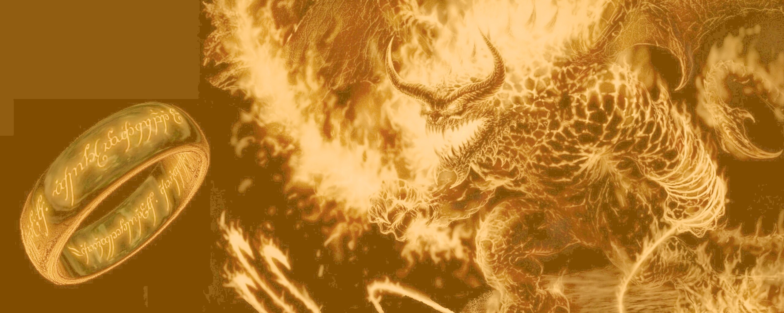 Балрог и Кольцо Всевластия обои