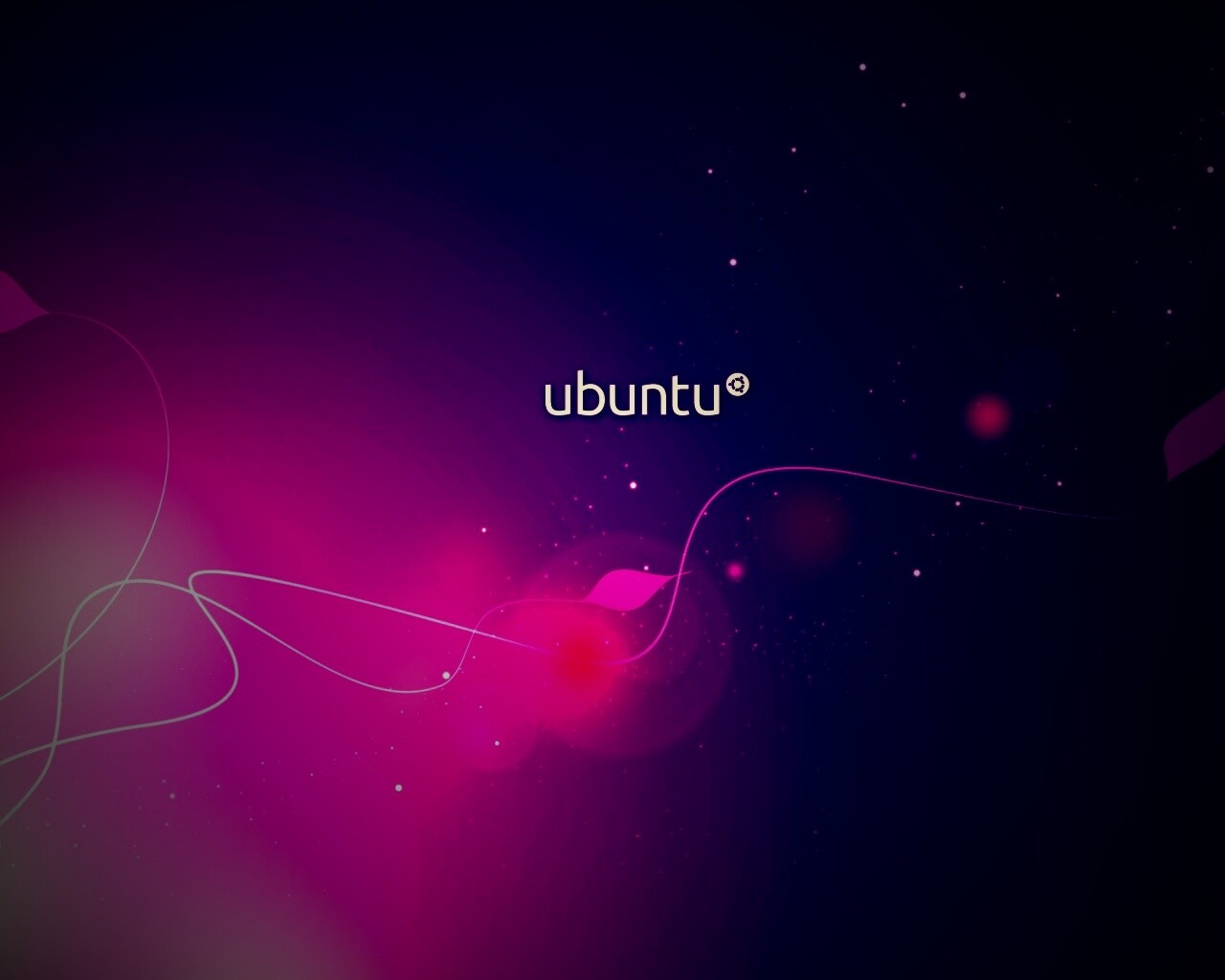 Сиреневые обои Ubuntu обои