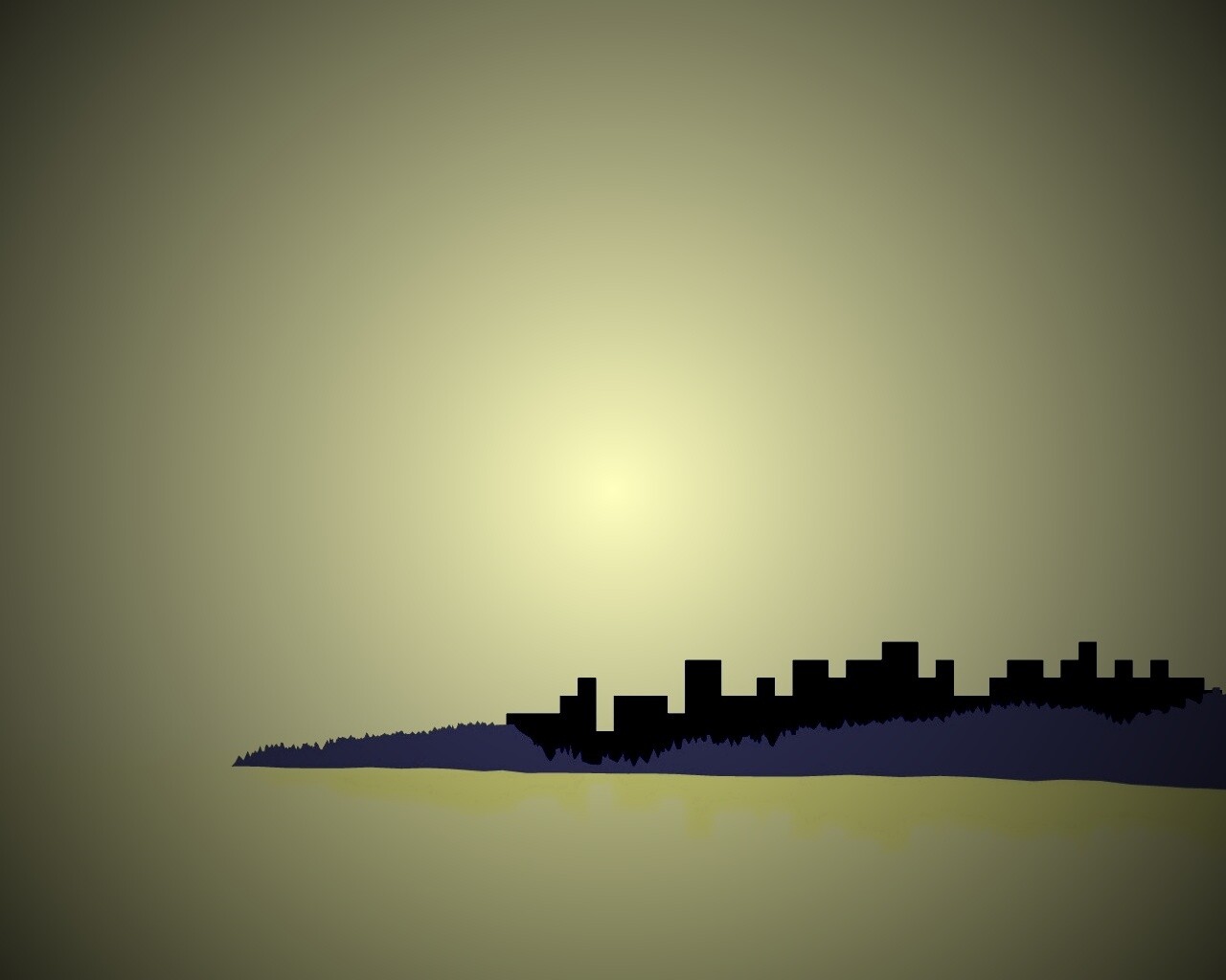 Векторный город обои