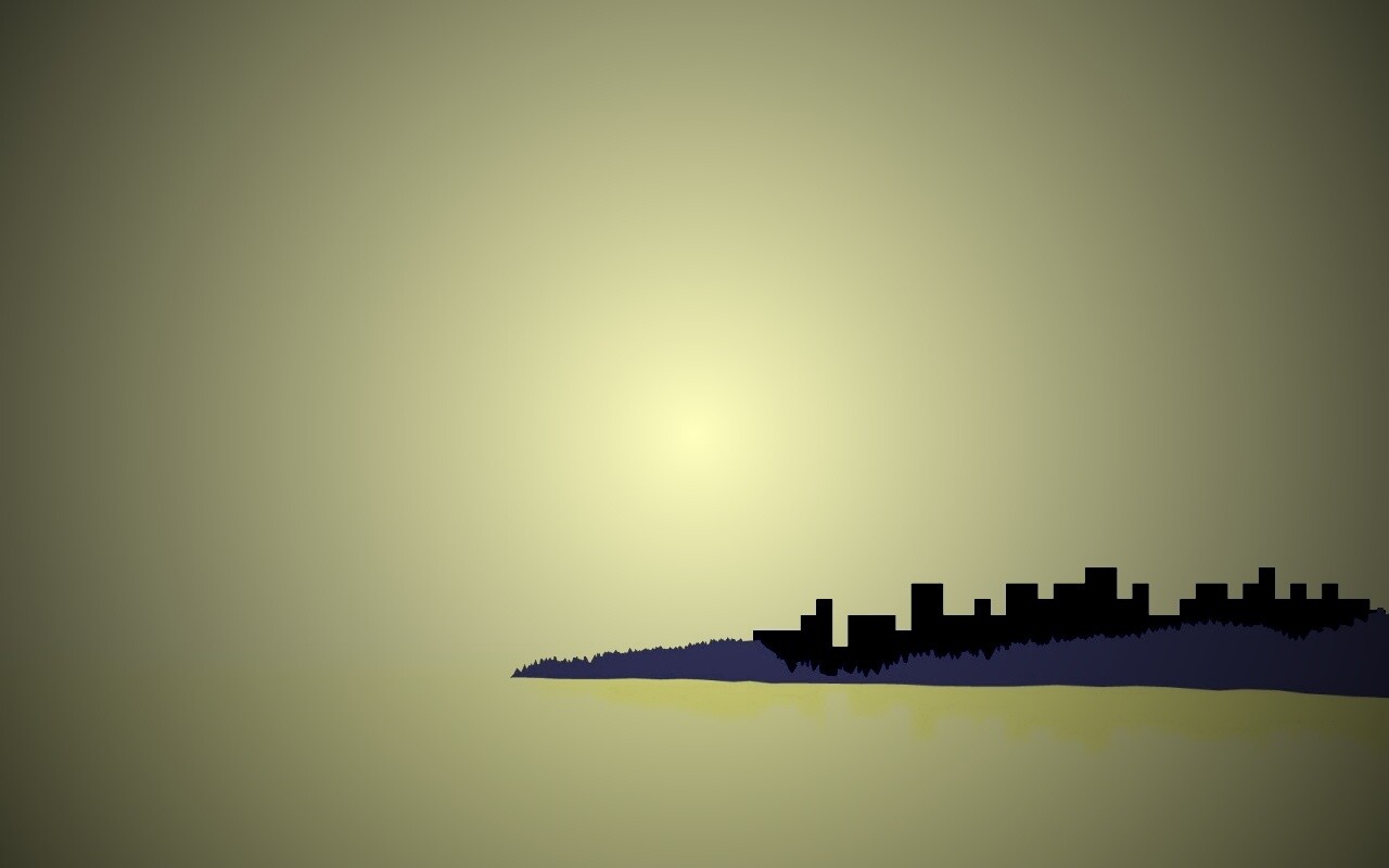 Векторный город обои