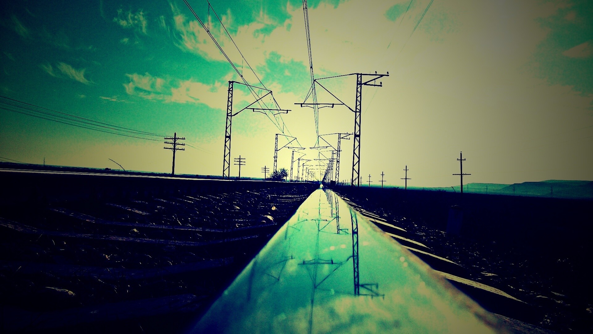 Фото вдоль железной дороги обои