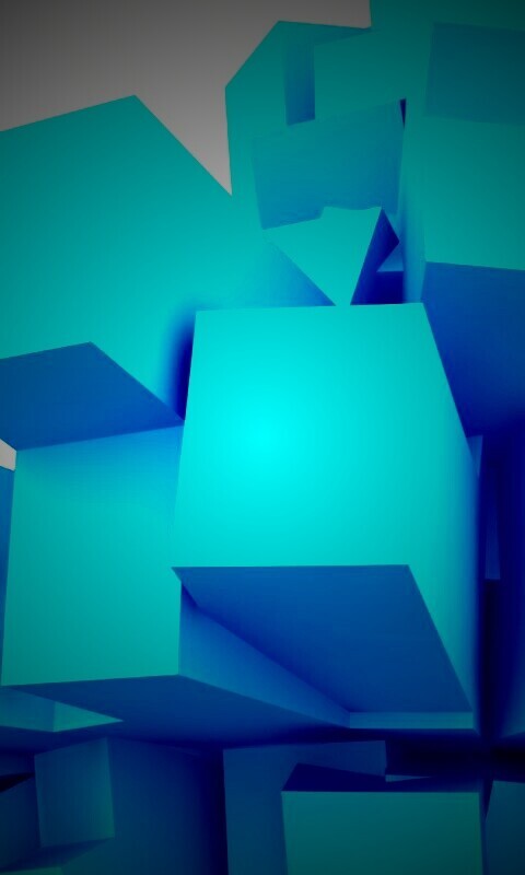 Синие кубы обои