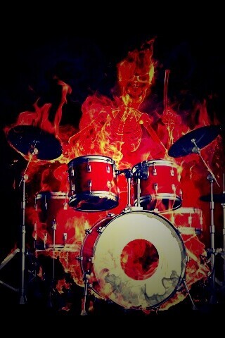 Огненный барабанщик обои