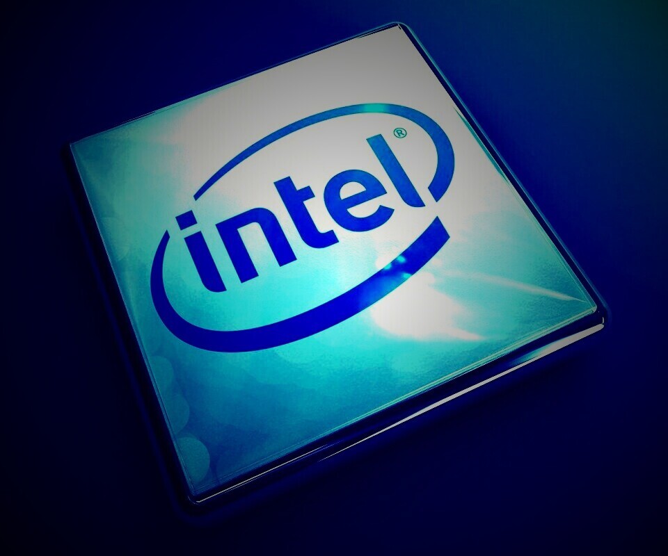 Логотип Intel обои