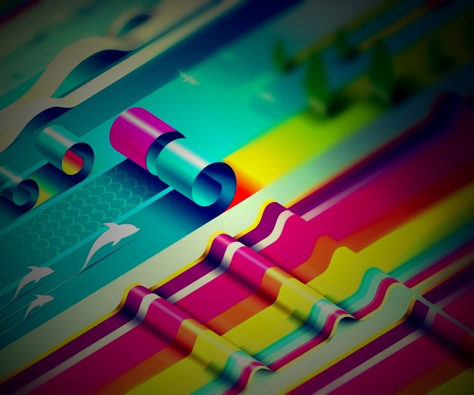 Аппликация из цветной бумаги обои