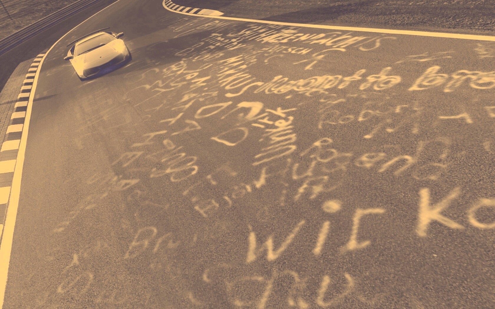 Lamborghini на треке в Grand Turismo 5 обои