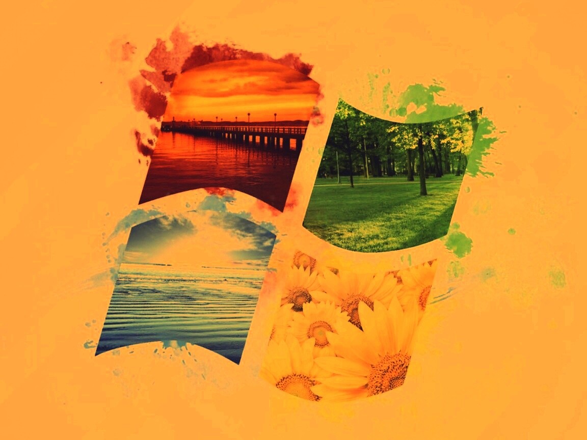 Логотип Winfdows bз фотографий природы обои