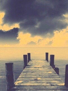 Деревянный причал обои