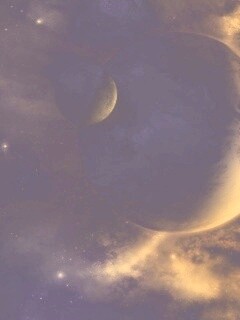 Планета с одним спутником обои