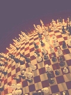 Сферическое шахматное поле обои