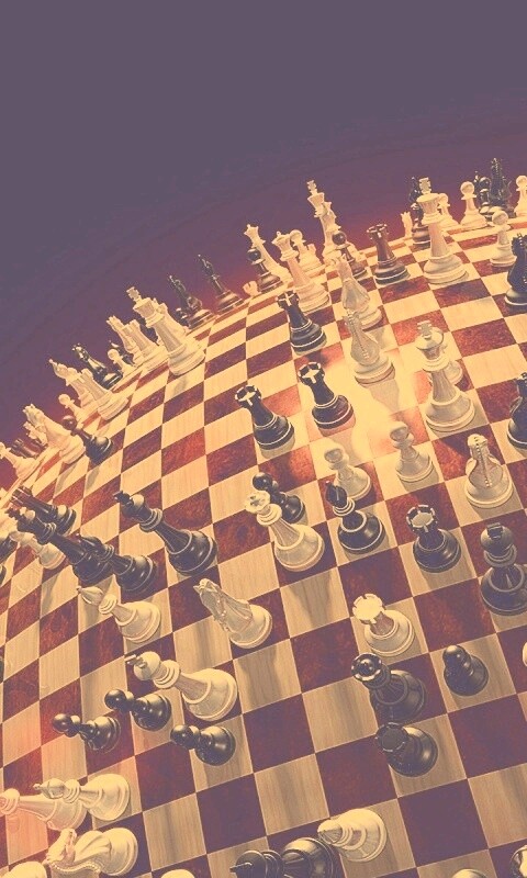 Сферическое шахматное поле обои