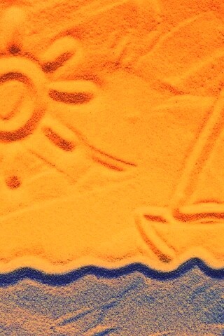 Рисунки на песке обои