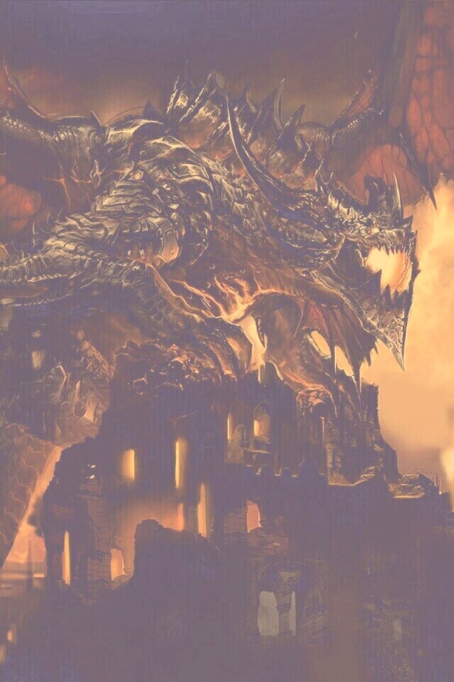 Огромный дракон обои
