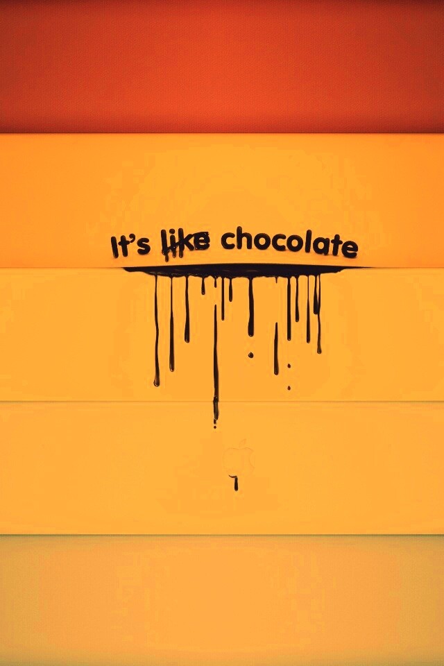 It"s not like chocolate обои