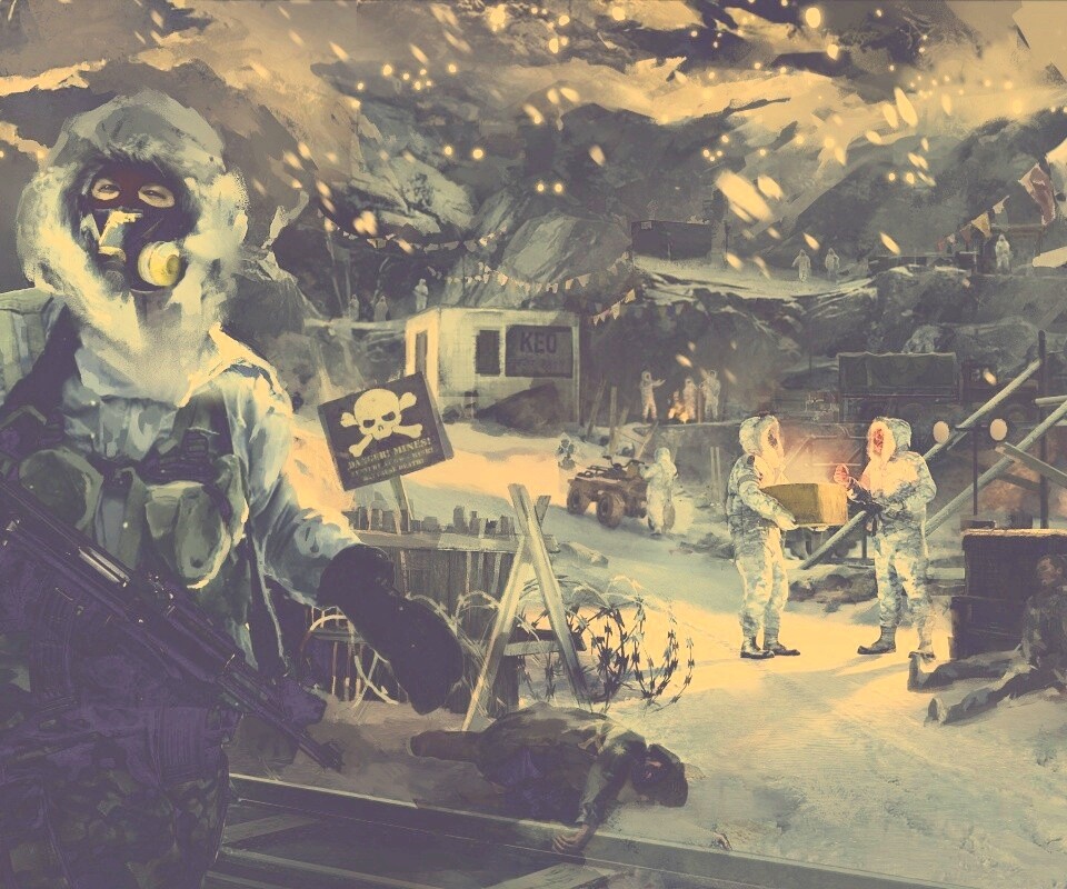 Снежно и опасно обои