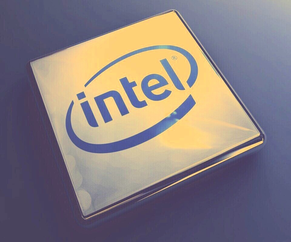 Логотип Intel обои