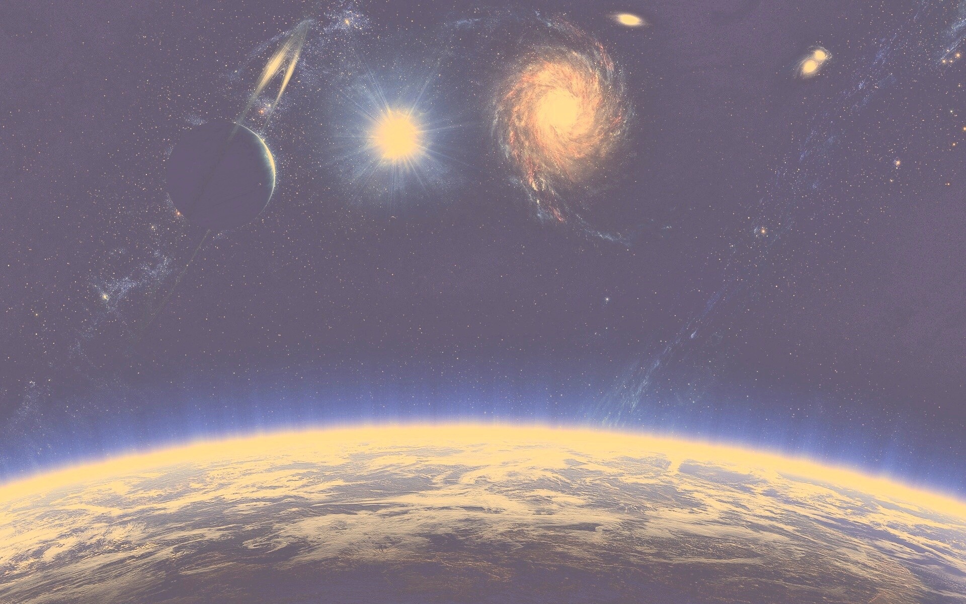 Бесконечный черный космос обои