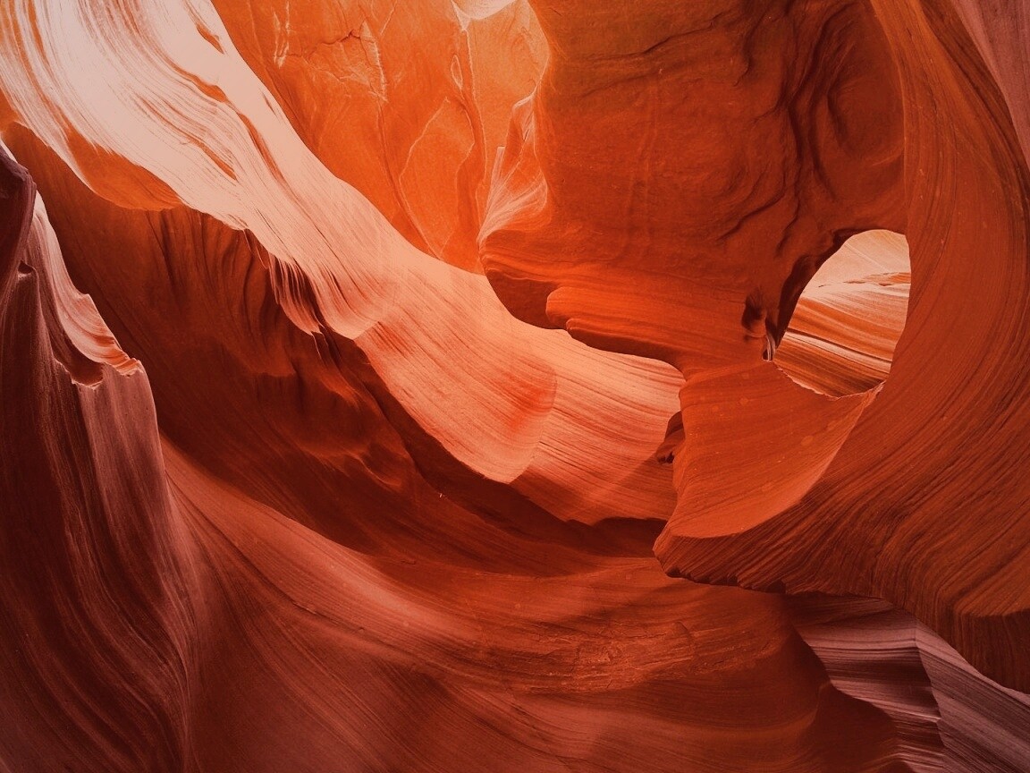Оранжевая пещера обои