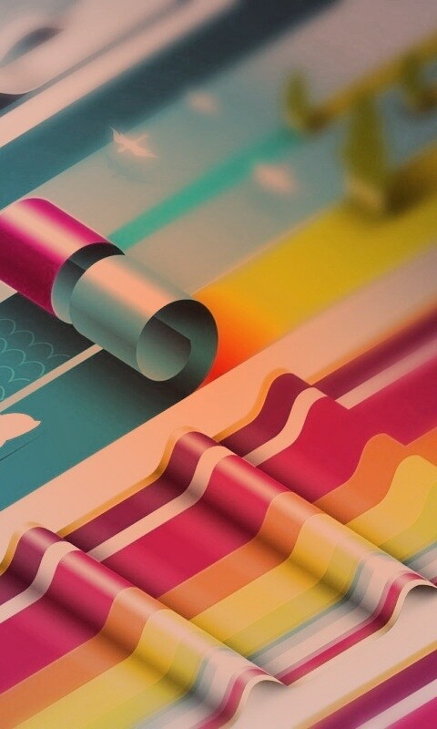 Аппликация из цветной бумаги обои