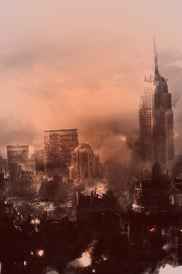 Город после ядерного взрыва обои