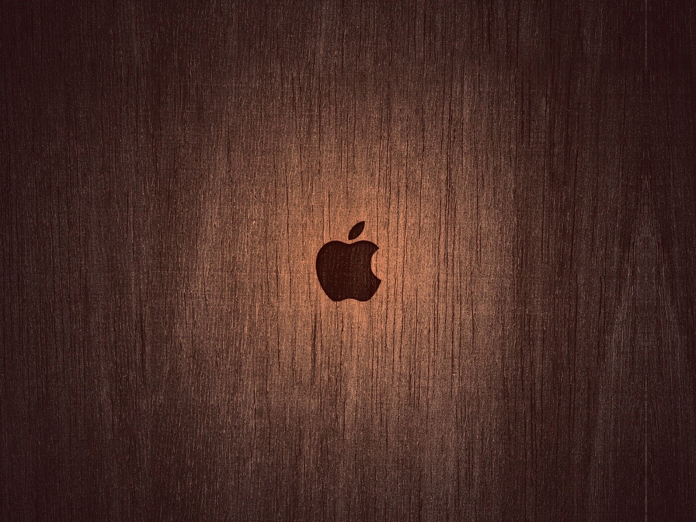 Логотип Apple на доске обои