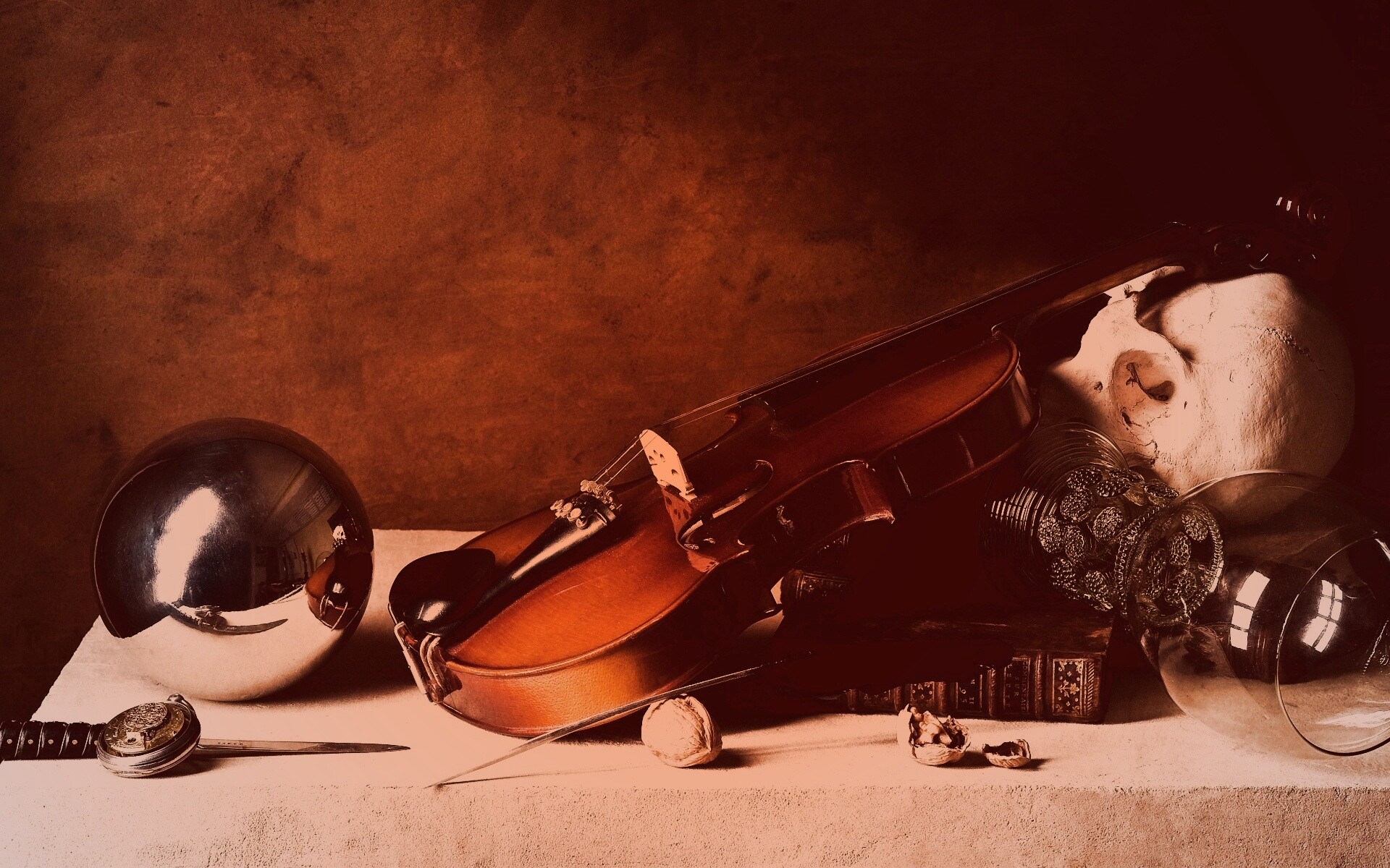 Композиция со скрипкой обои