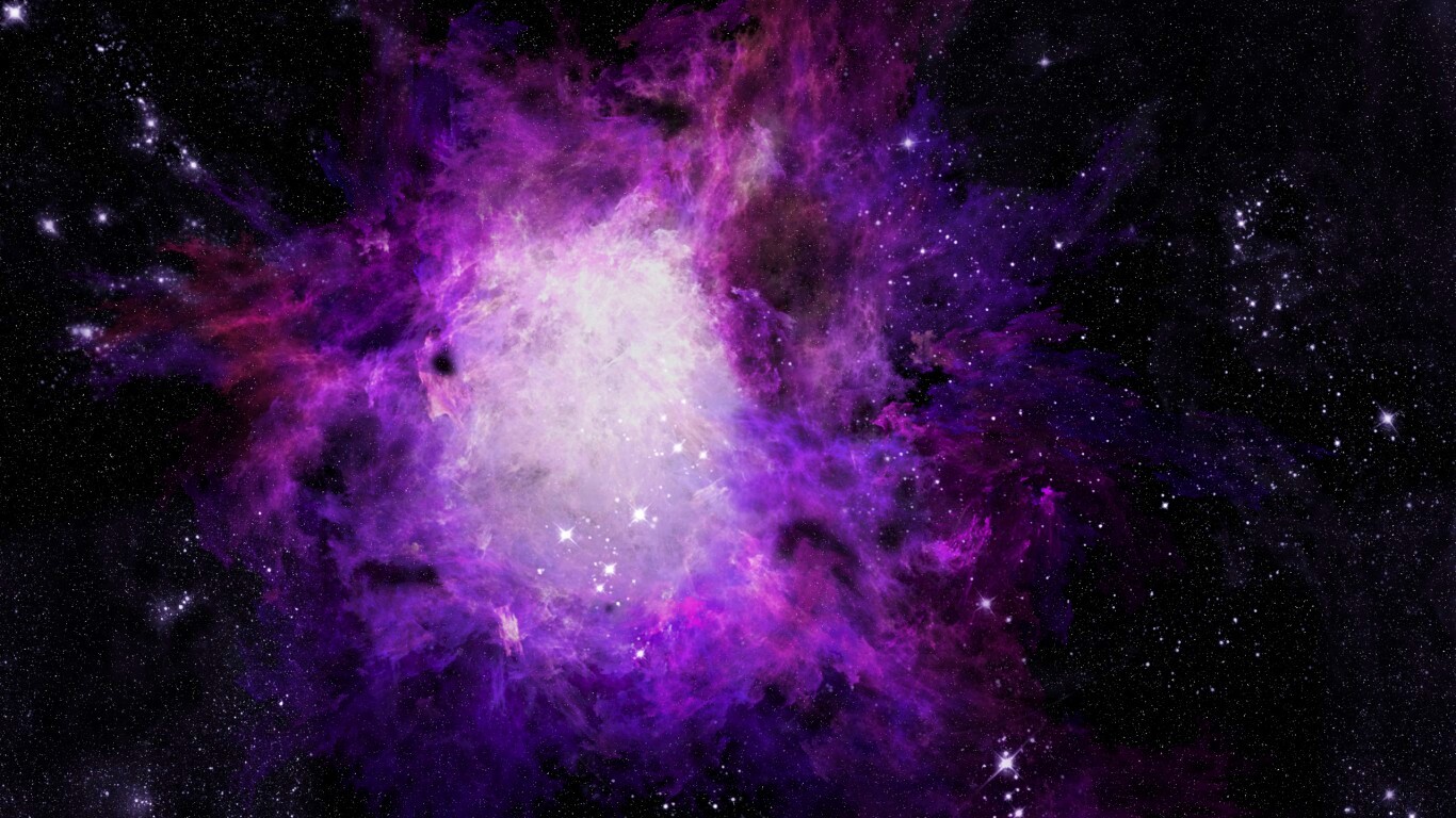 Фиолетовая туманность обои