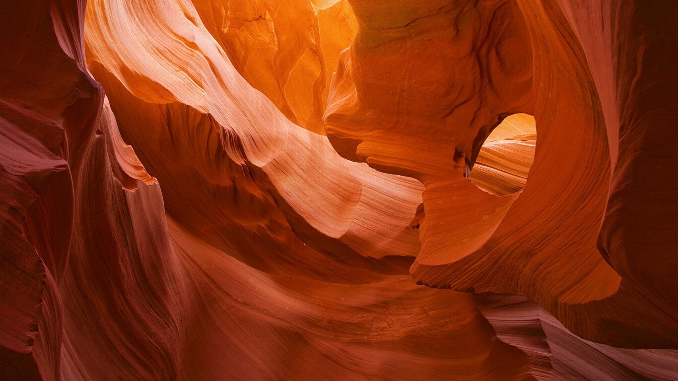 Оранжевая пещера обои