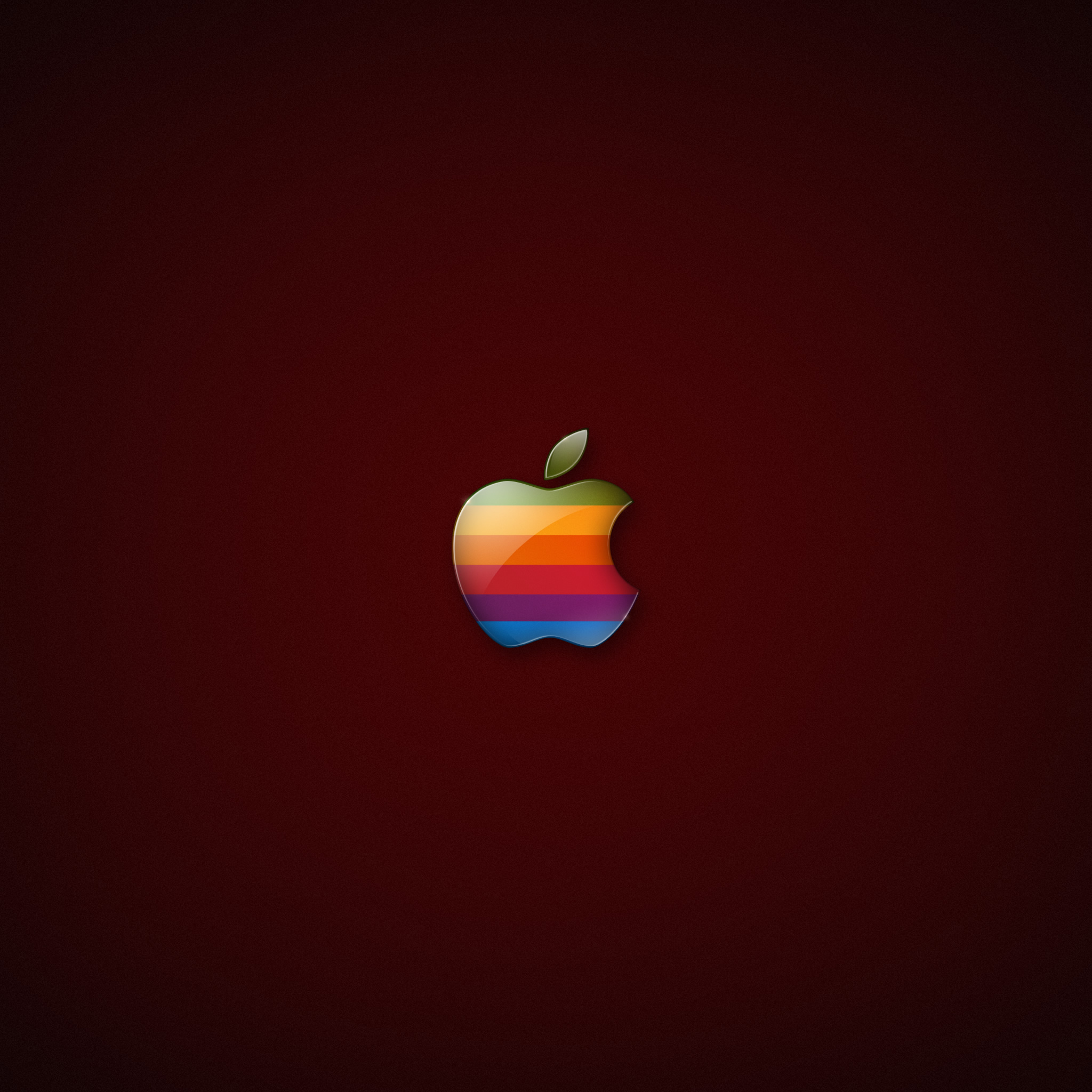 Радужный логотип Apple обои