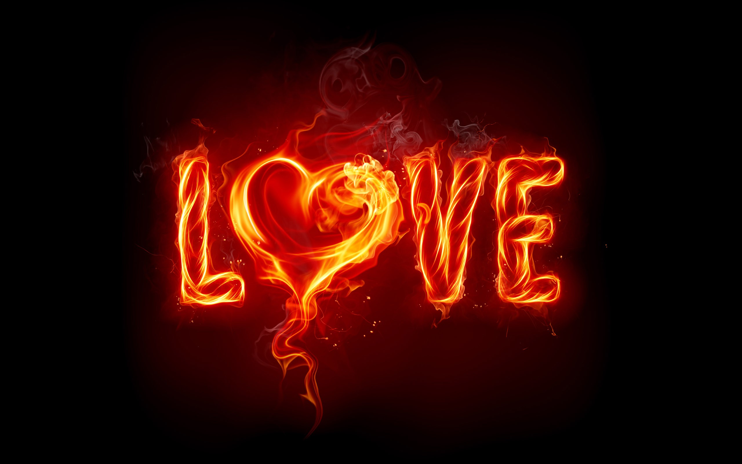 Пламенная любовь обои